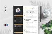 Modern Executive Resume Template, a Resume Template by Cleffon_Graphic_Studio (Thumbnail 1 of 6)