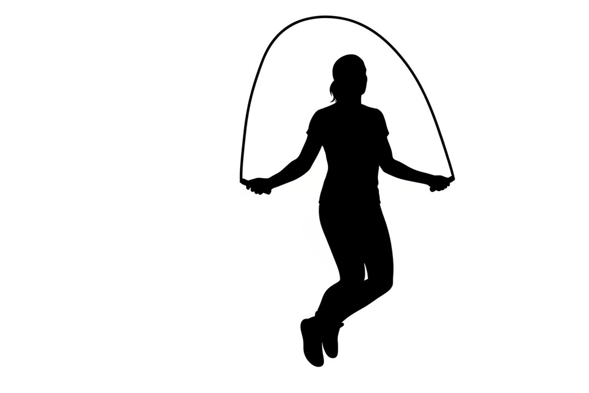 An energetic Jump Rope Silhouette, an Illustration by Amazin_art (Photo 31 of 31)