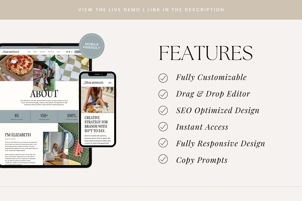Showit Website Template | Agency, a Websites & App Template by Rosetta Lane Design (Photo 5 of 10)