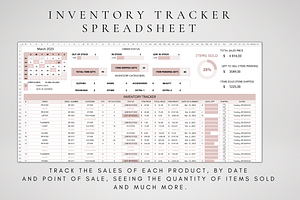 Editable Inventory Planner Excel