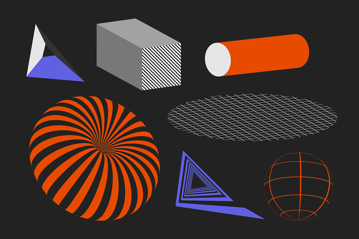 90 Vector Texture Shapes, a Background Graphic by softulka (Photo 3 of 16)