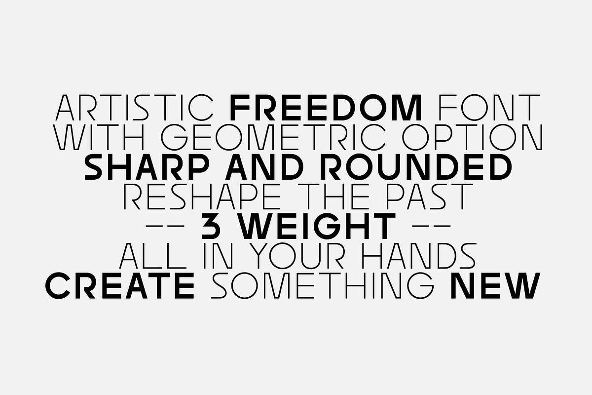 MBF Amoniac - future geometric font, a Sans Serif Font by MoonBandit (Photo 2 of 8)