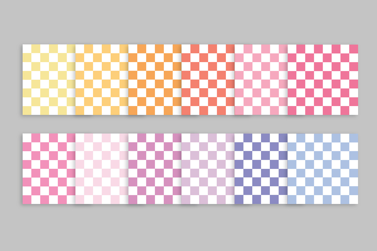 Rainbow Checkers Seamless Patterns, a Pattern Graphic by Running With Foxes (Photo 3 of 8)