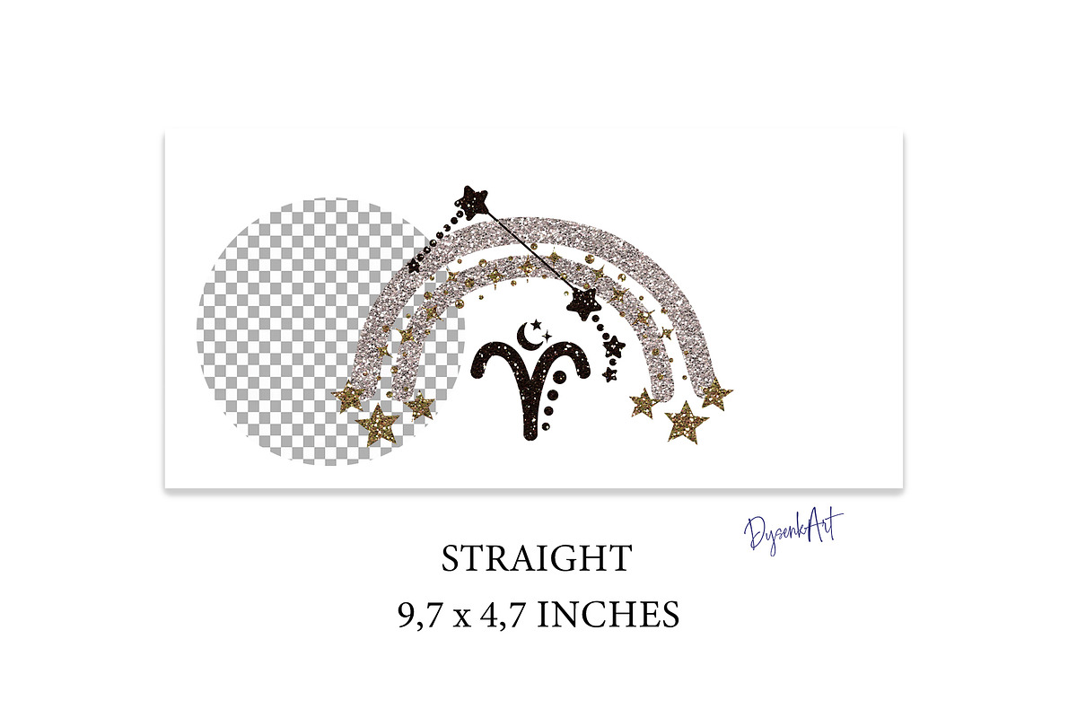 GLITTER ZODIAC 16oz Libbey Glass Can, a Design Template by DysenkaArt (Photo 2 of 11)