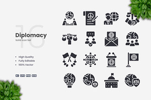 Diplomacy Solid Icons
