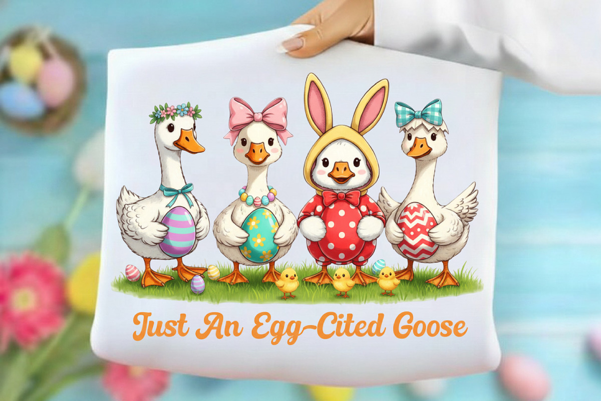 Just an Egg-Cited Goose Png, an Illustration by designcity5 (Photo 2 of 9)