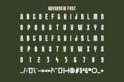 Ravgonew - Condensed Font, a Sans Serif Font by Iqsiart Studio (Thumbnail 2 of 7)