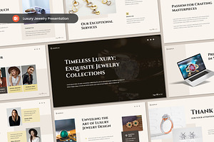 Luxury Jewelry Presentation PPT, a Presentation Template by Antstheme