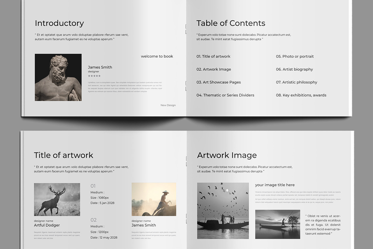 Modern Art Book Template, a Brochure Template by MightyDesign (Photo 3 of 9)