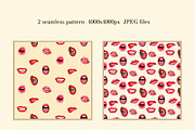 Sexy Red Lips Clipart – PNG Set, a Decorative Illustration by NatArt (Thumbnail 8 of 15)
