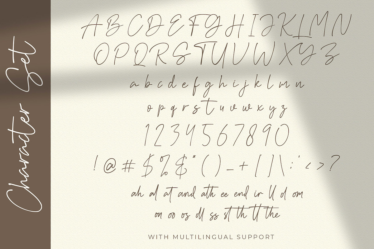 Aguset - Handwritten Font, a Script Font by StringLabs (Photo 9 of 10)