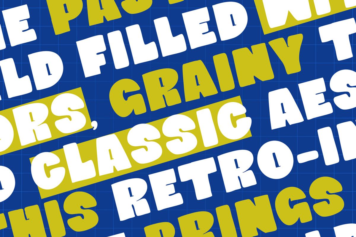Moonthey – Bold Cute Retro Display F, a Sans Serif Font by kangfont Studio (Photo 4 of 10)