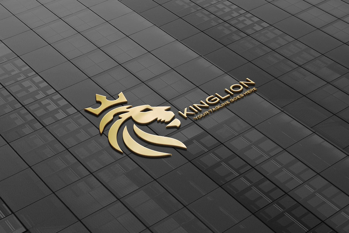 Royal King Lion Logo Design, a Branding & Logo Template by YUDesignStore (Photo 2 of 10)