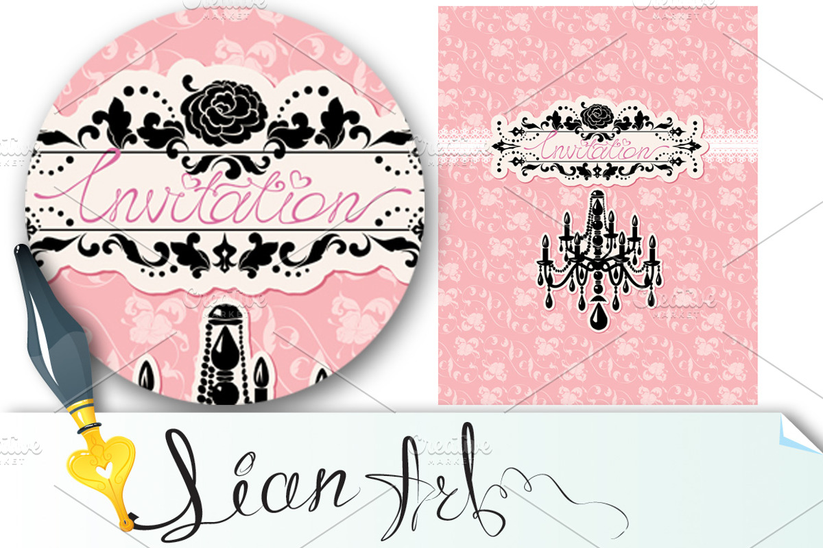 wedding invitation card, an Invitation Template by Lian-art