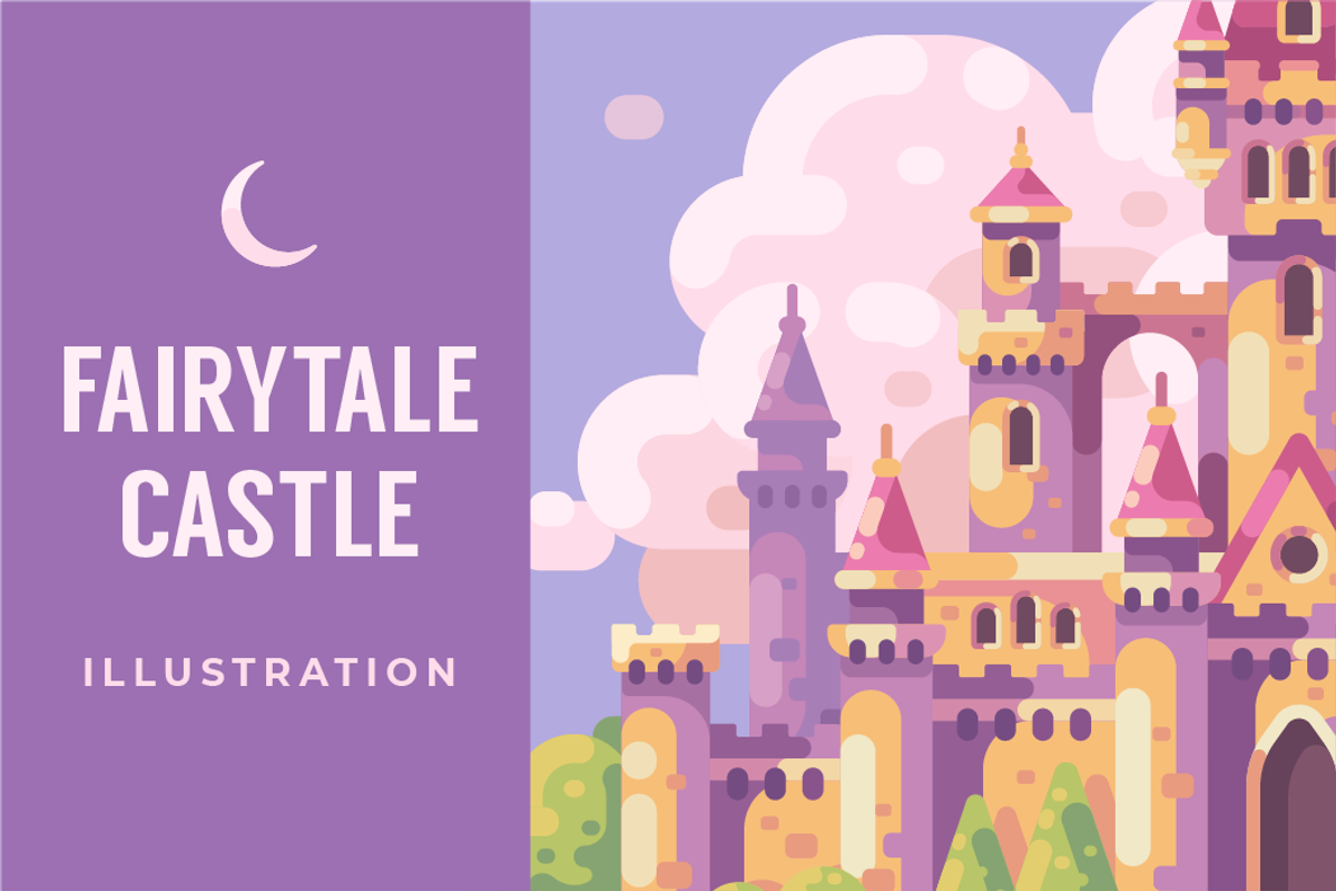 Fairytale princess castle, an Illustration by Ivan Dubovik (Photo 1 of 2)