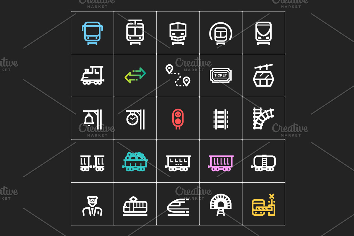 Train Mini Icon, an Outline Icon by WORAKAMON Design Studio