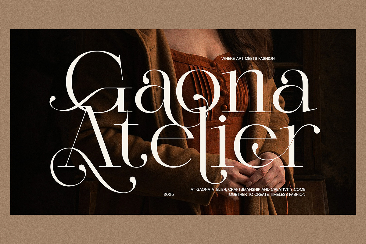 Jaguer Stylish Serif Font, a Serif Font by Graphicxell (Photo 3 of 8)
