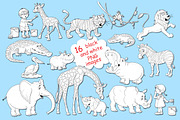 Cute African animals, an Animal Illustration by Haso (Thumbnail 8 of 11)