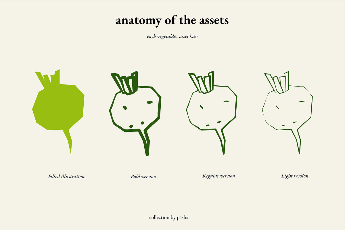 Fruits & Vegetables Illustration, a Food Illustration by Pásha (Photo 6 of 7)