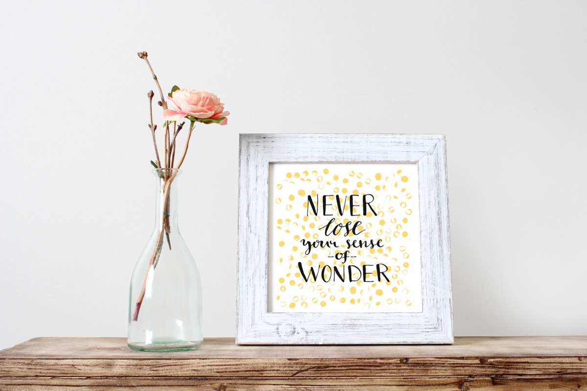 Inspirational quotes lettering, a Card Template by Anna's Creative Store (Photo 2 of 3)