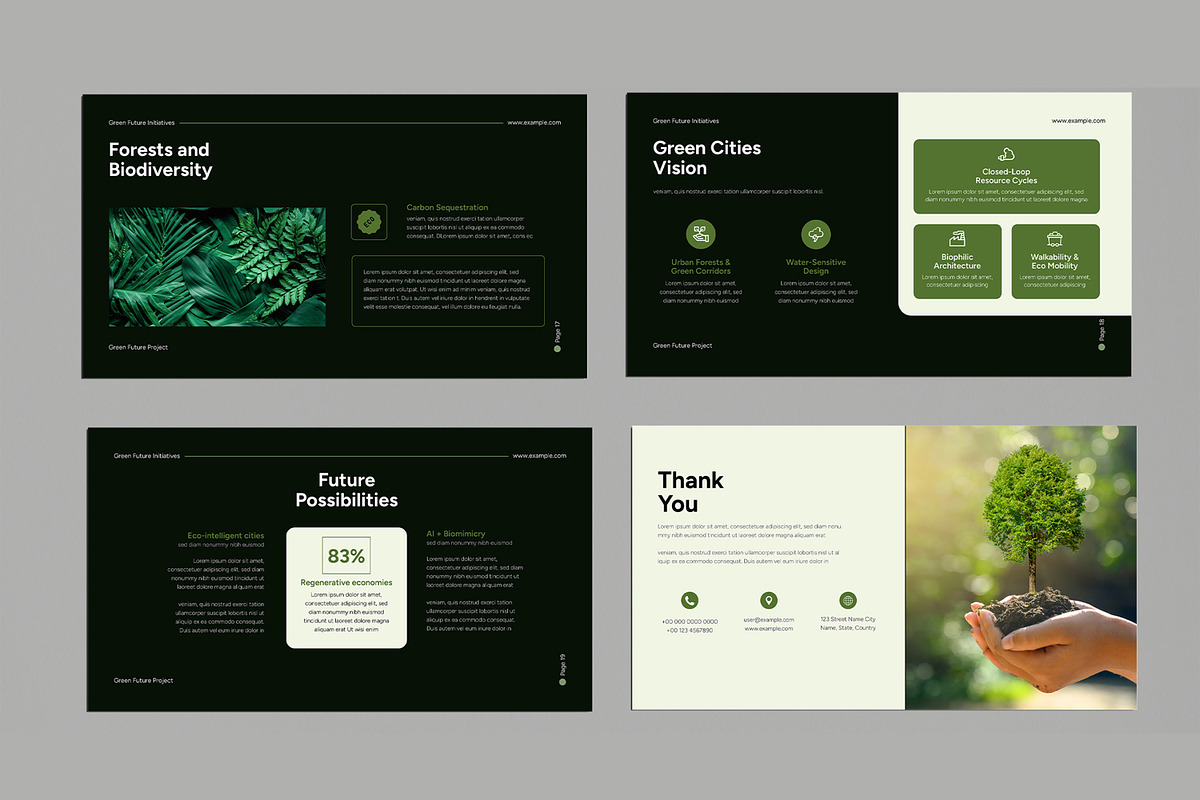 Nature Inspired Green Presentation, a Presentation Template by MightyDesign (Photo 6 of 9)