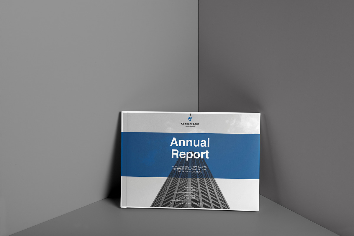 Annual Report Template Landscape, a Brochure Template by DesignCrest (Photo 5 of 13)