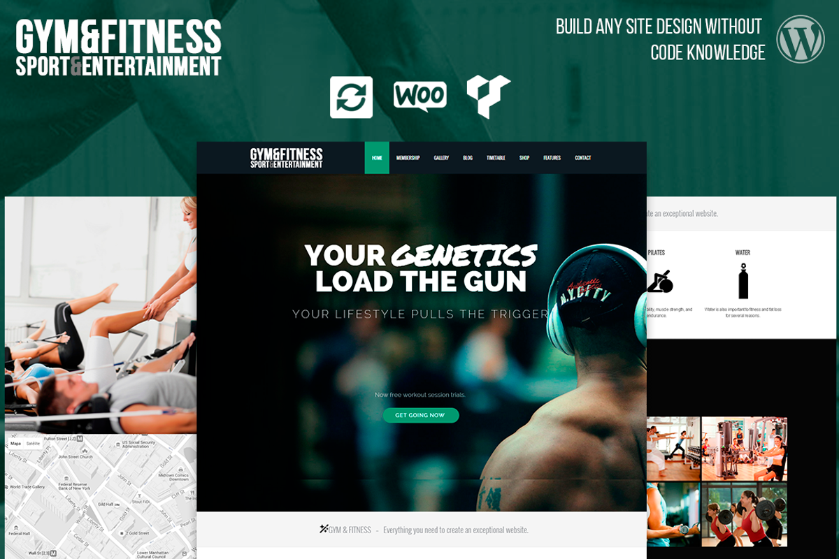 Gym & Fitness WordPress Theme, a WordPress Template by Visualmodo (Photo 1 of 25)