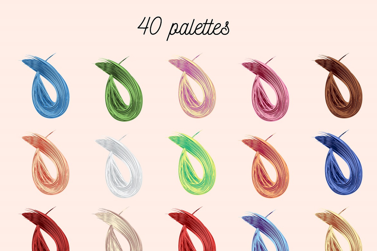 Hair brush - Adobe Illustrator, a Brush Add-On by Big Bundles Shop (Photo 4 of 6)