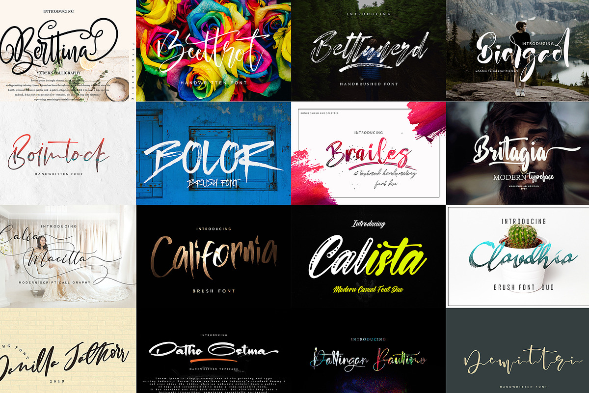 Handwritten Dream Bundle Fonts! preview 4