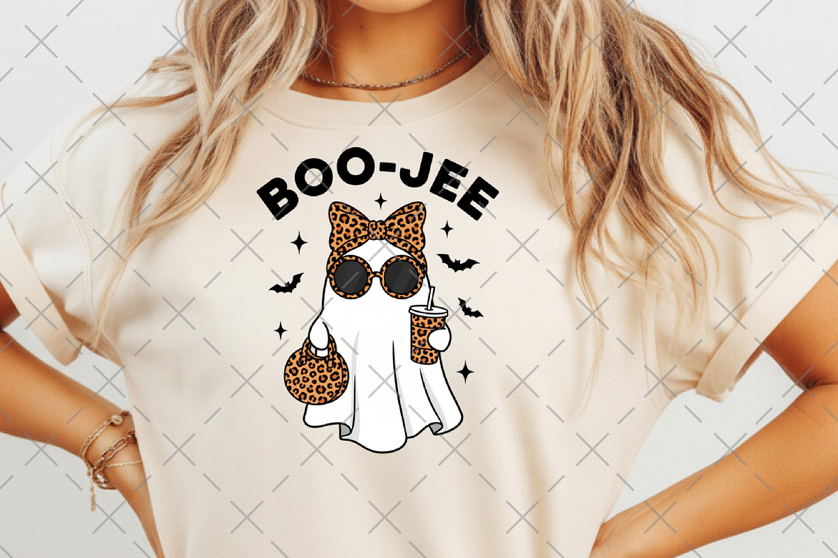 Boo Jee Leopard Ghost Halloween Png, an Illustration by Craft Nest (Photo 6 of 6)