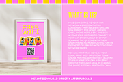 Purple WiFi QR Code Sign, a Flyer Template by SunshineStudioBoutique (Thumbnail 2 of 11)