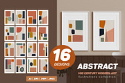 Geometric Abstract Mid Century Art, a Poster Template by Vibrand Studio (Thumbnail 1 of 11)