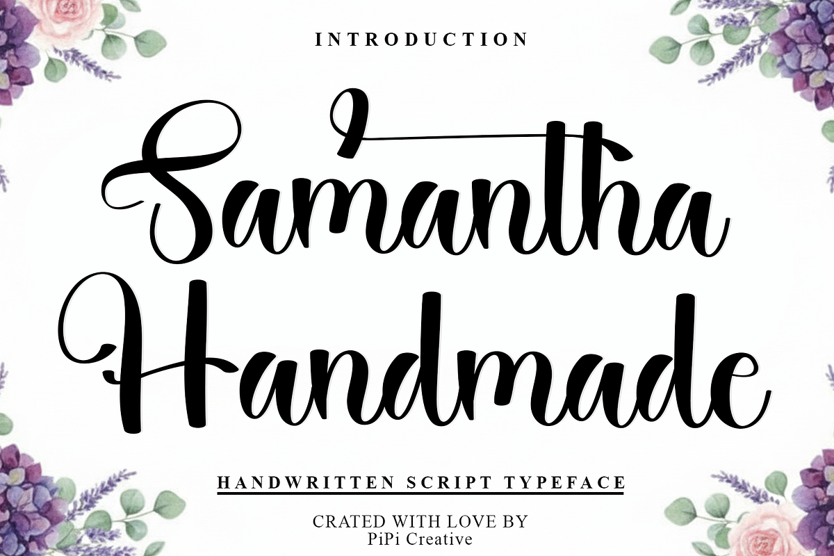 Samantha Handmade, a Handwritten Font by FreshTypeINK (Photo 1 of 8)