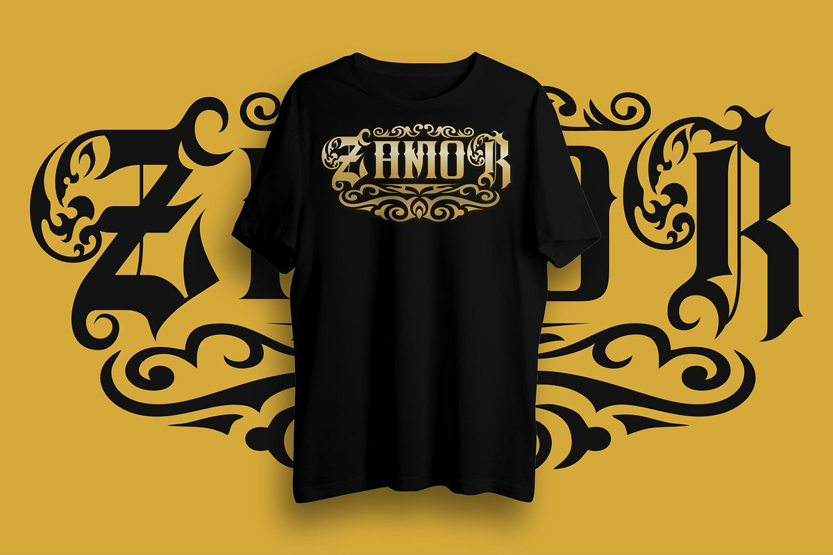Markos Blackletter Tattoo Font, a Blackletter Font by WhymoreArt (Photo 5 of 13)