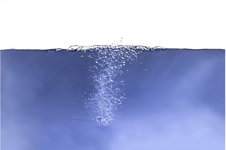 the abstract underwater bubbles in
