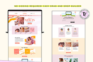 Peach Wix Store Website Template