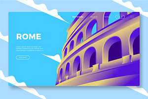 Rome - Banner & Landing Page