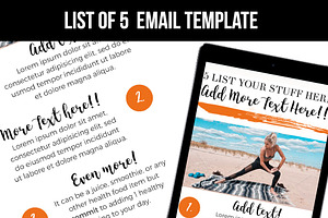 List Email Template
