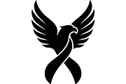 Breast Cancer Angel Eagle SVG, a Seasonal Illustration by balal (Thumbnail 6 of 11)