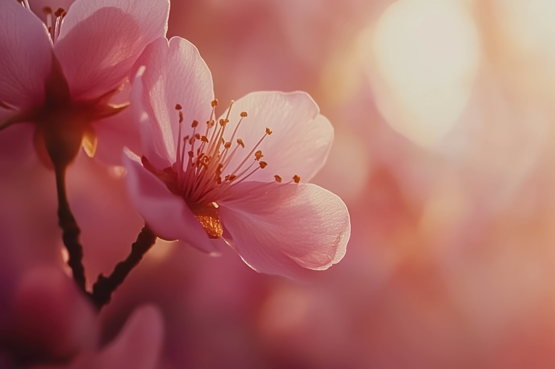 Cherry blossom flower in soft pink h, a Photo by Tanuart | Creative Market Cherry blossom flower in soft pink h, a Photo by Tanuart