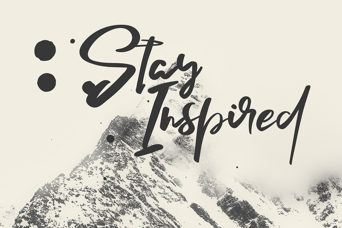 Lelushka Script + Ink marks preview 5