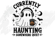 Funny Ghost Halloween introvert, a Seasonal Illustration by Willow Paige Farms (Thumbnail 1 of 8)