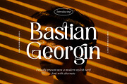 Bastian Georgin || Modern Serif Font, a Serif Font by Idea Studio (Thumbnail 1 of 9)