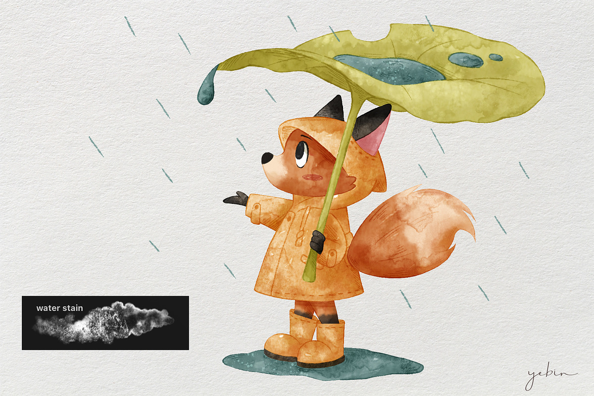 Very Wet Watercolor Procreate Brush, a Brush Add-On by yebin (Photo 7 of 9)