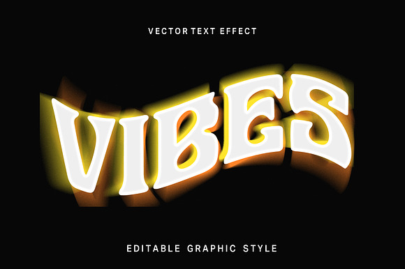Glow Neon Distorted Text Effect preview 3
