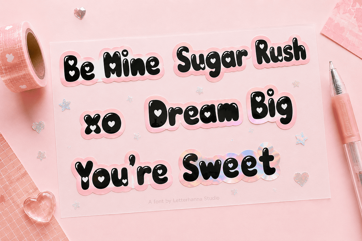 Sweetbliss Font, a Sans Serif Font by Letterhanna Studio (Photo 8 of 9)