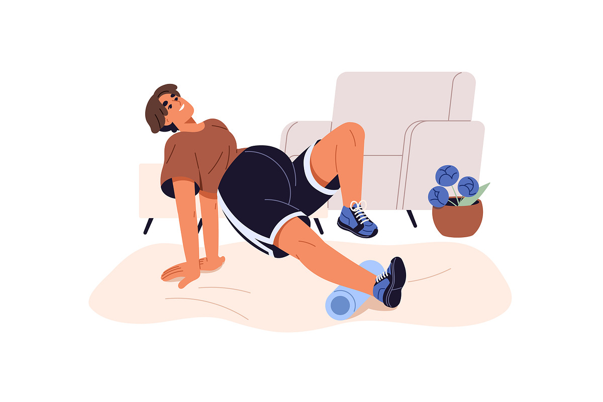 Pregnancy sport exercise, yoga set, a Person Illustration by PaperTrident (Photo 6 of 12)