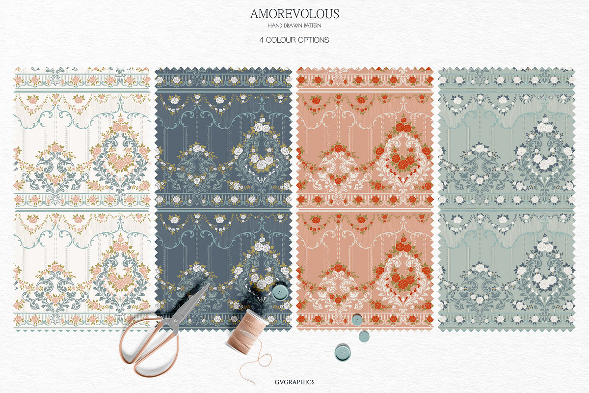 Victorian Style Ornate Pattern, a Pattern Graphic by GVGraphics (Photo 7 of 8)