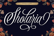 Sholaria, a Script Font by Subqi Std (Thumbnail 1 of 9)
