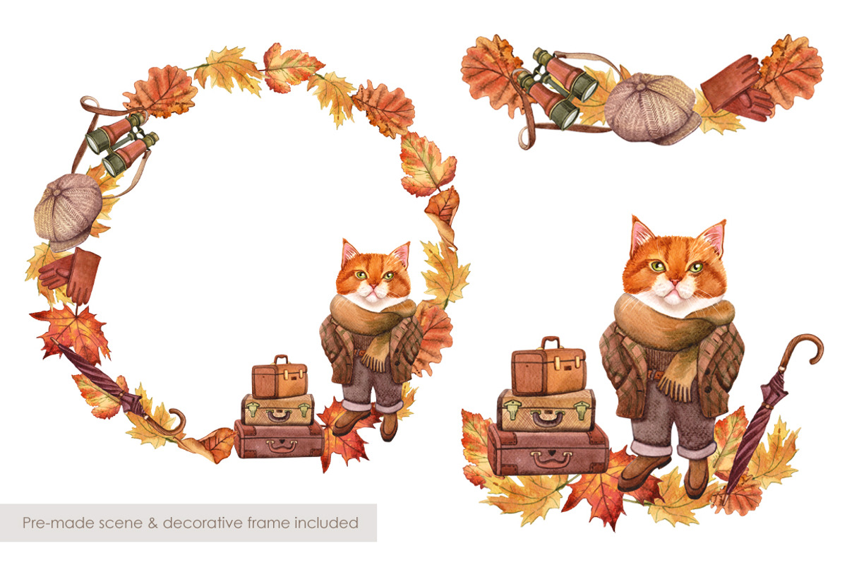 The Vintage Traveler, a Seasonal Illustration by Olha Urdeichuk (Photo 4 of 5)